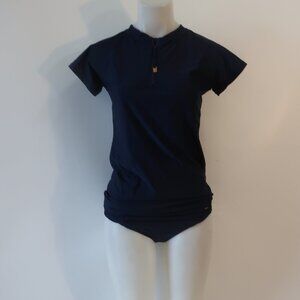 NWT Womens SR Swim (Snapper Rock) Blue Rashguard (L), Bottom (M) (SPF 50 +)